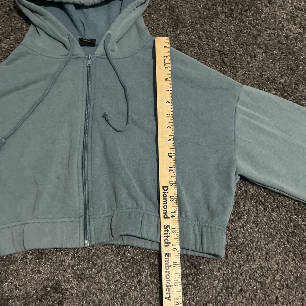 PacSun blue‎ crop top hoodies size small - Picture 6 of 9